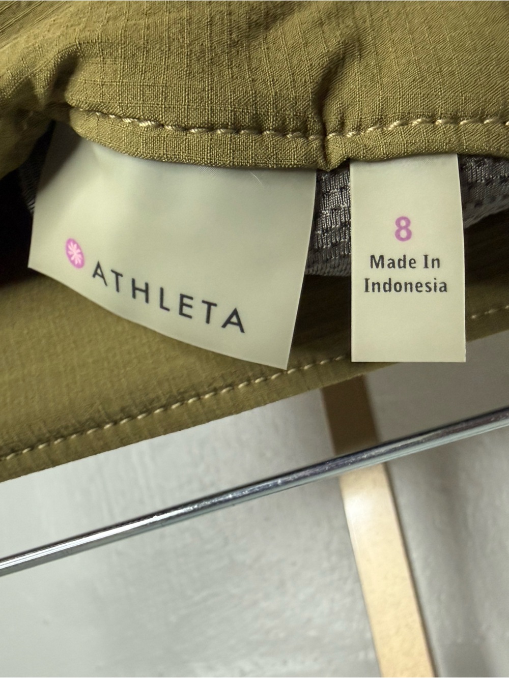 Athleta Olive Green Athletic Skort Size 8 | Hiking Golf Tennis Activewear - Picture 7 of 8